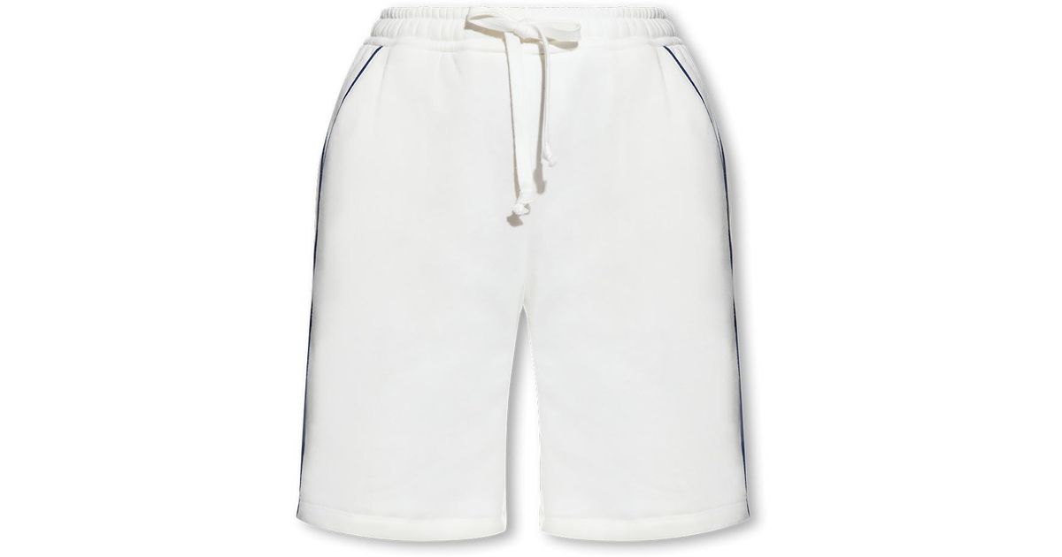 Gucci Cotton Shorts in White | Lyst