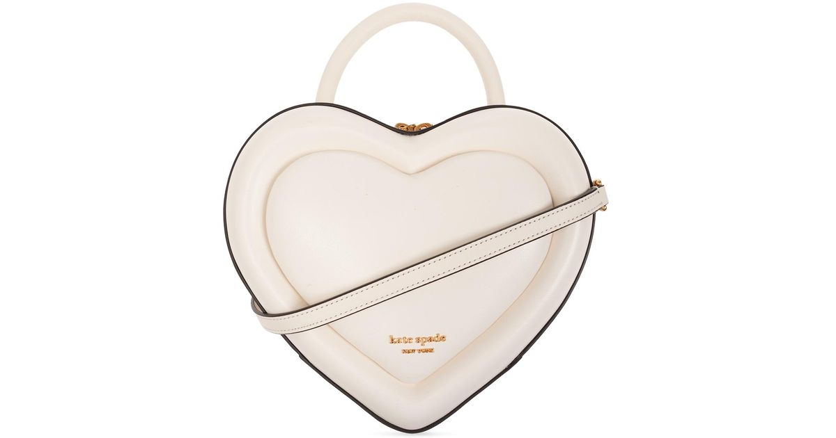 Kate Spade Heartshaped Shoulder Bag in White Lyst