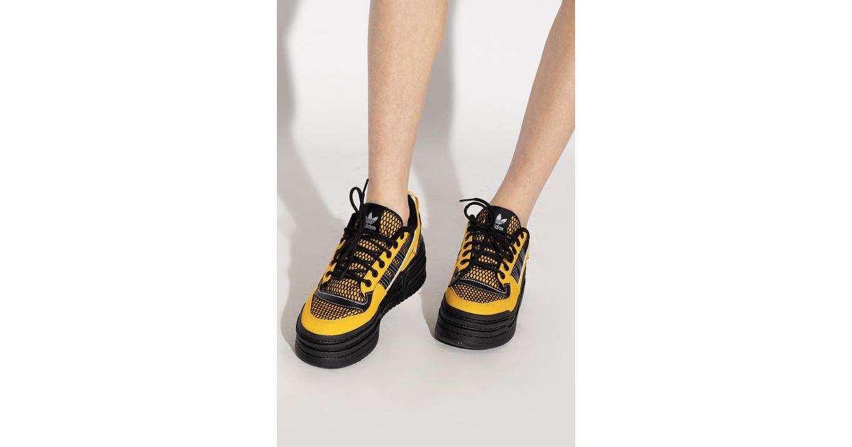 adidas Originals Rubber 'triple Platform Low' Sneaker in Yellow | Lyst