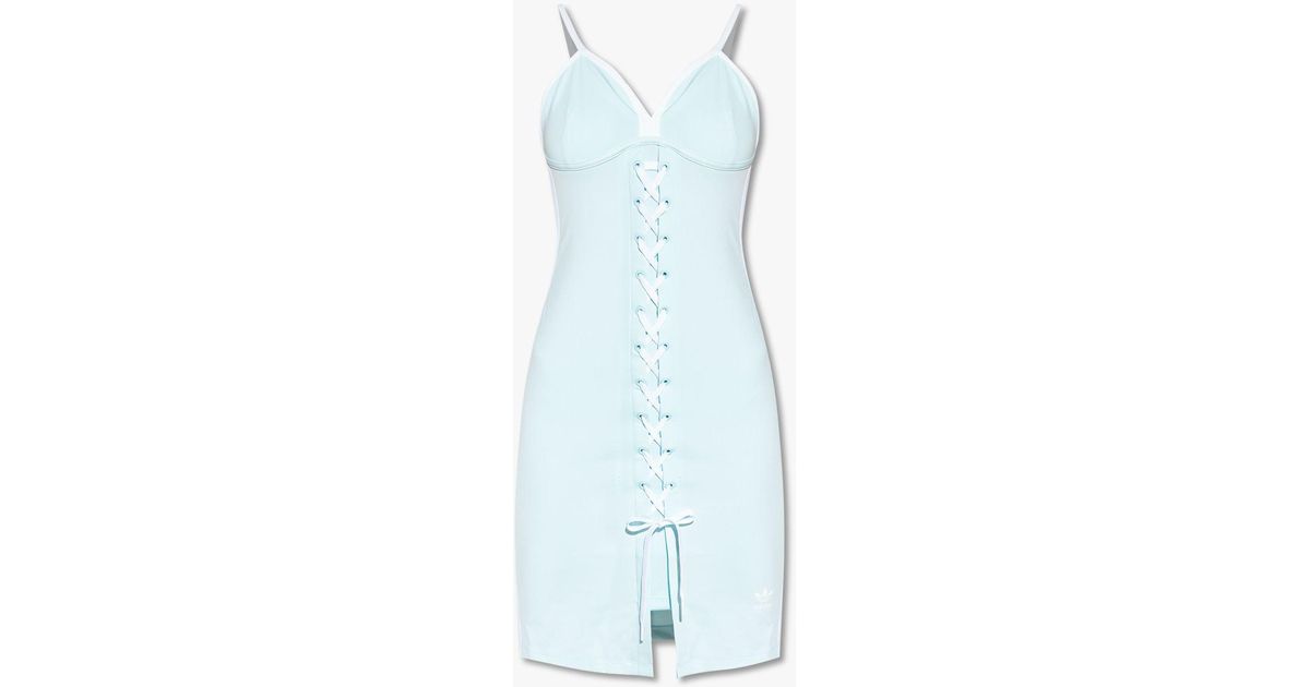 ☆Adidas☆Originals Spaghetti Strap Dress Blue adidas Originals Short Dress | Dressinn