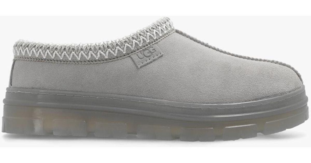 UGG 'tasman' Suede Slides in Grey Lyst UK
