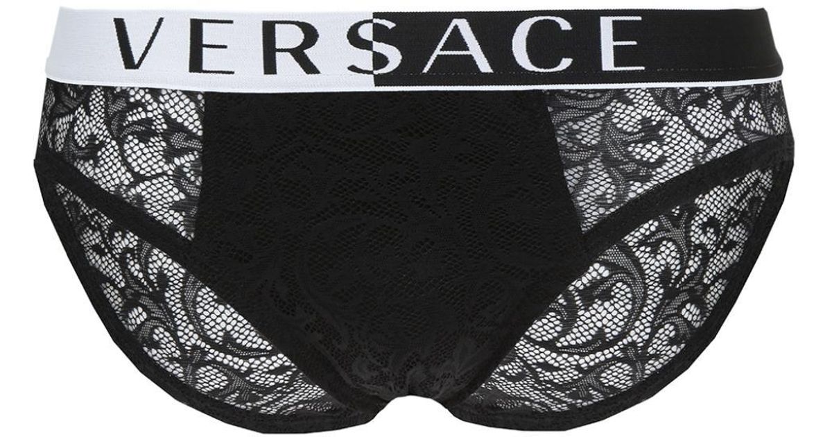 versace lace briefs