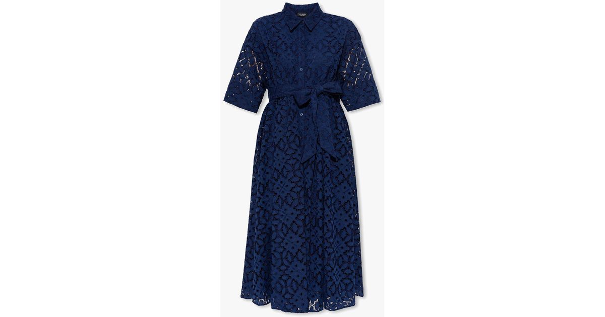 Kate Spade Lace Dress in Blue | Lyst