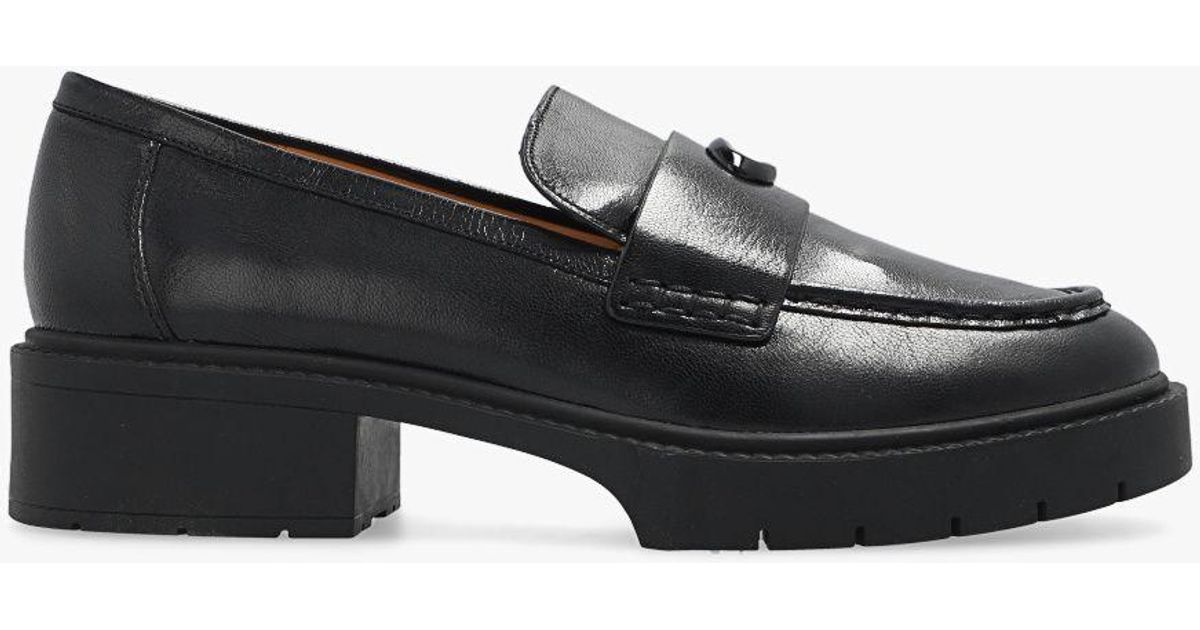 COACH 'leah' Loafers in Black | Lyst