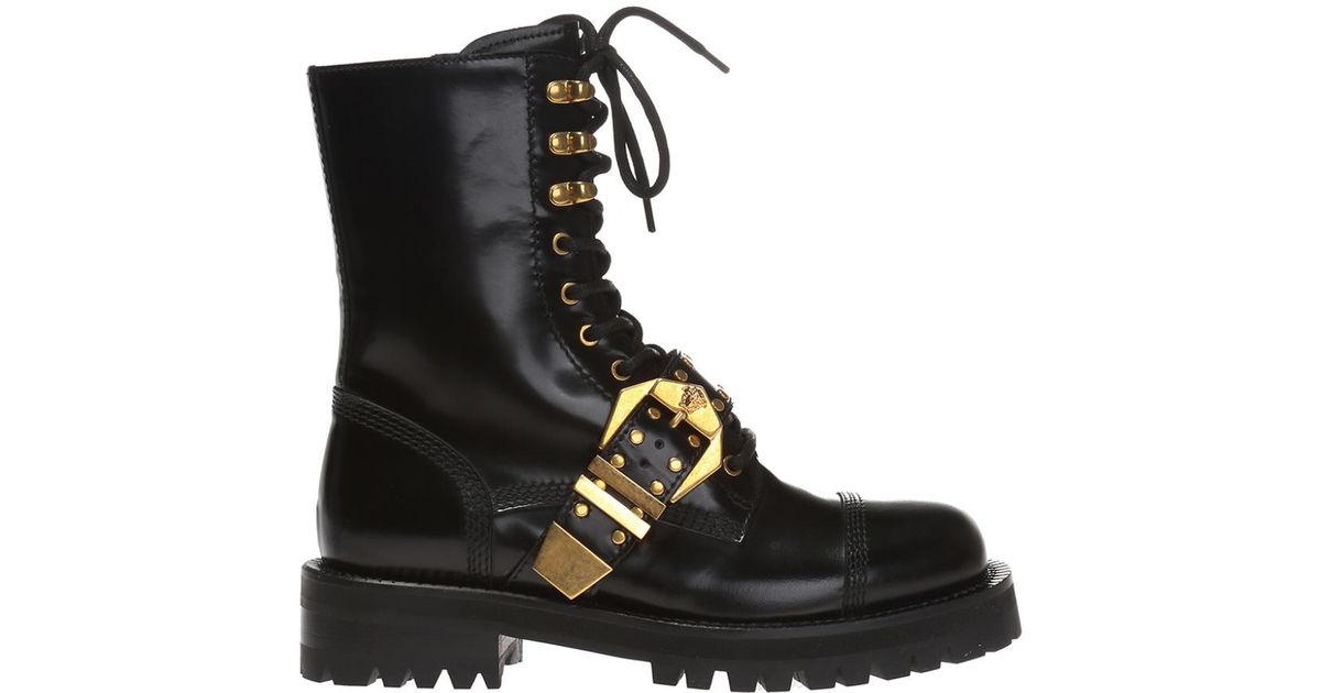 versace biker boots