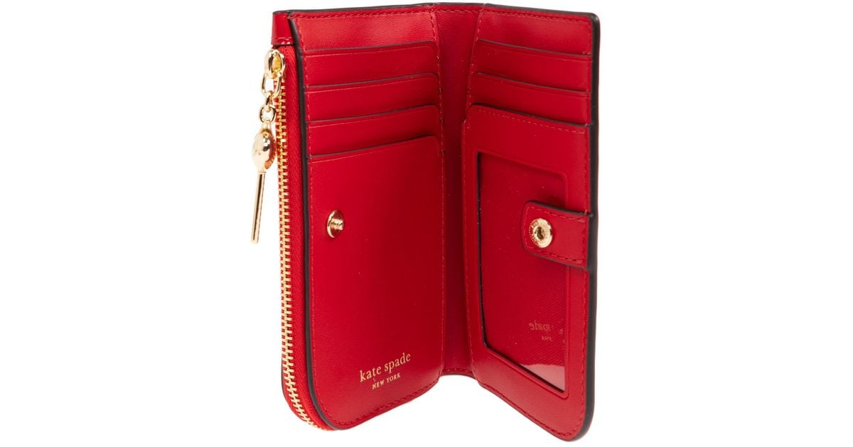 Kate Spade Leather Wallet in Red Lyst