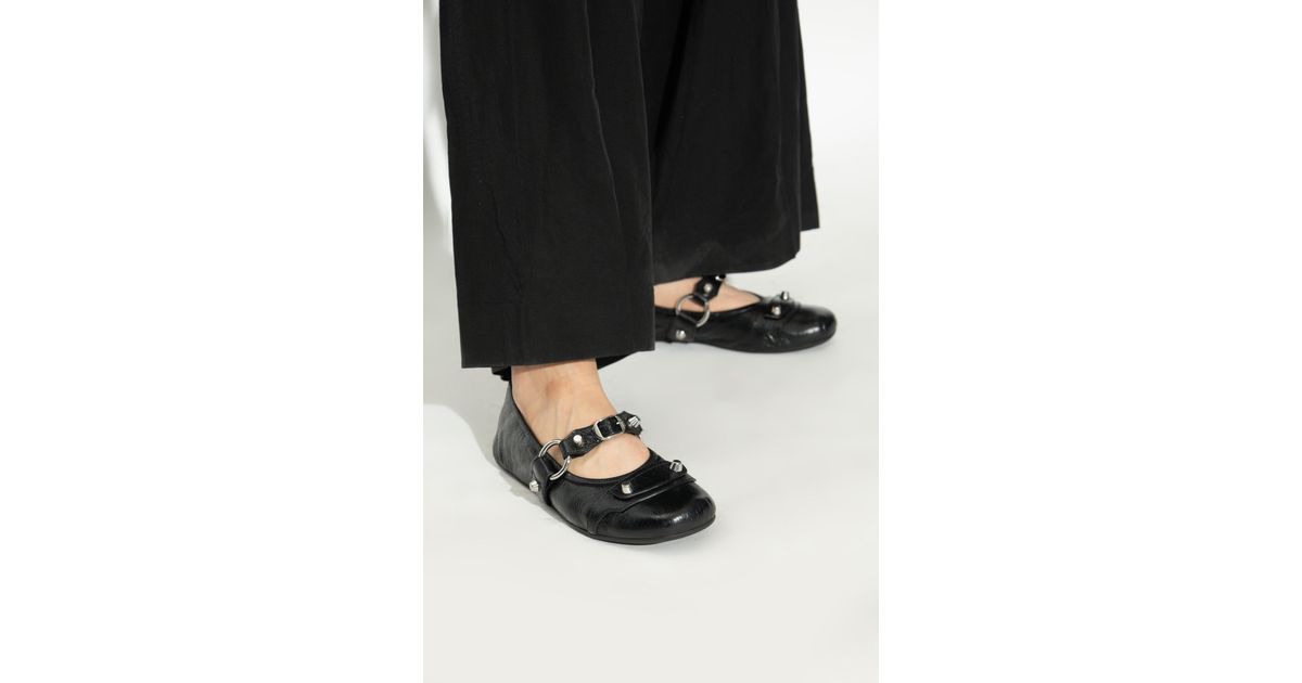 Balenciaga Ballerinas City in Black | Lyst
