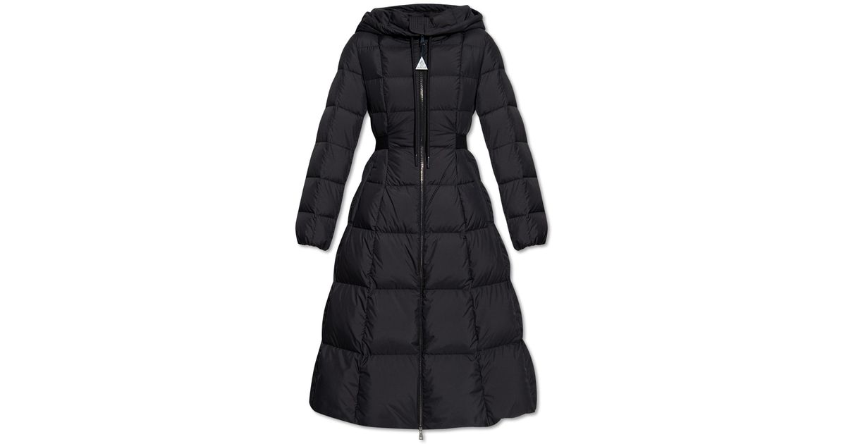 Moncler Black faucon Long Down Jacket