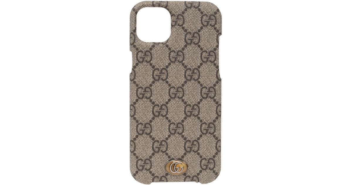 Gucci Iphone 14 Plus Case in Brown | Lyst UK