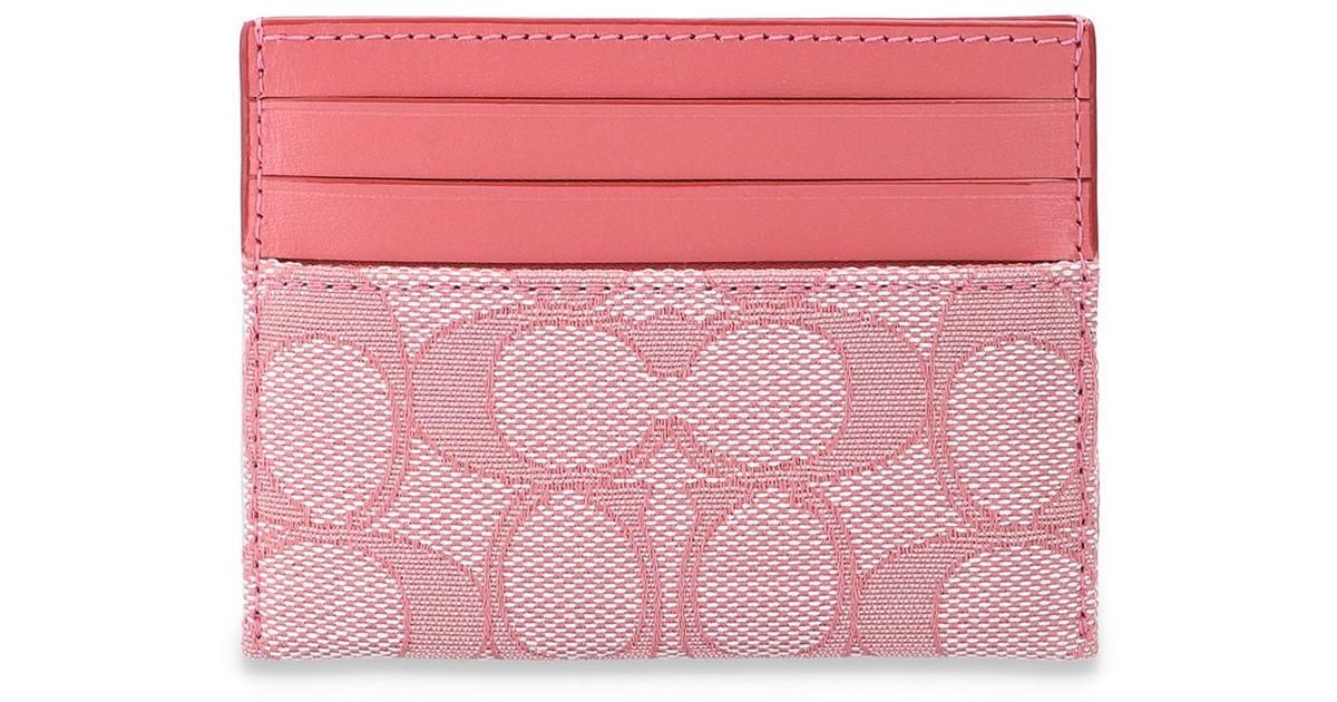 COACH Card Holder Pink