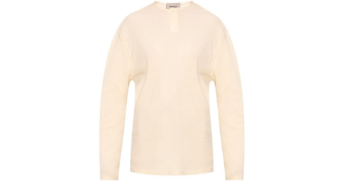 Fear of God ESSENTIALS Cotton Sweater in White | Lyst