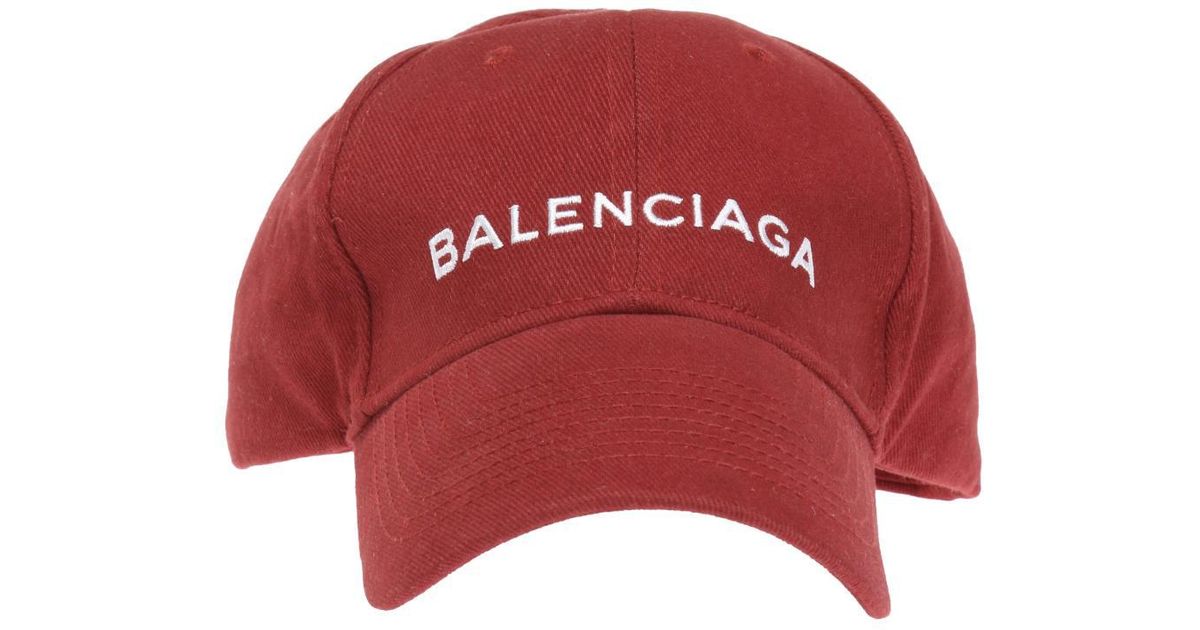 balenciaga hat red
