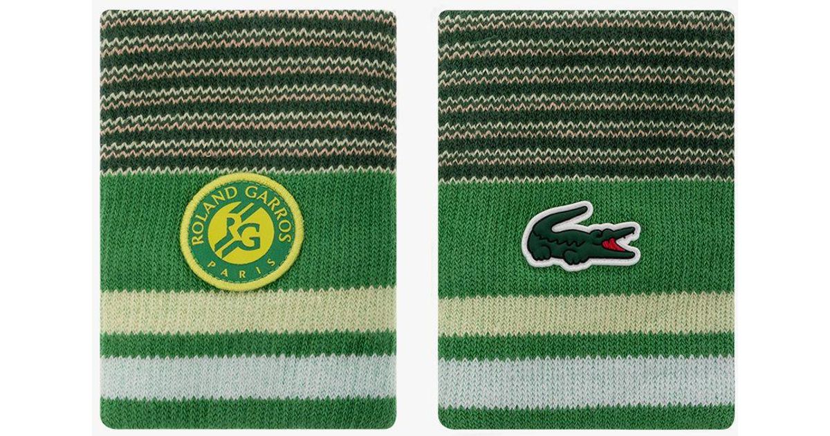 Lacoste Set Of 2 Wristbands in Green Lyst