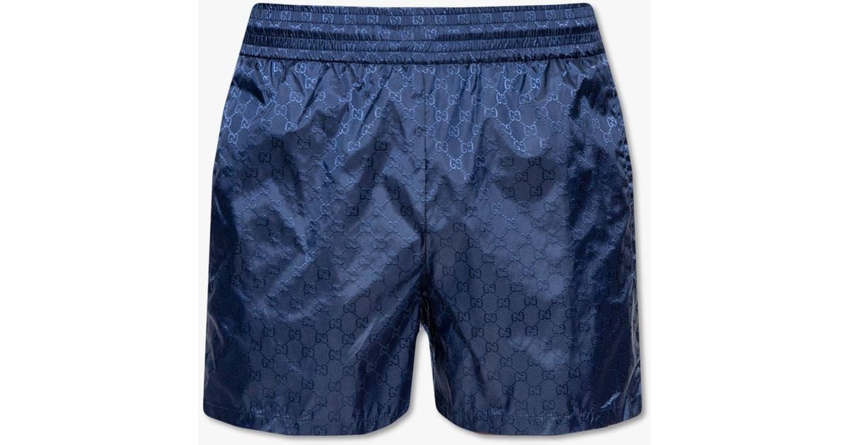 Gucci Swimming Shorts in Blue | Lyst