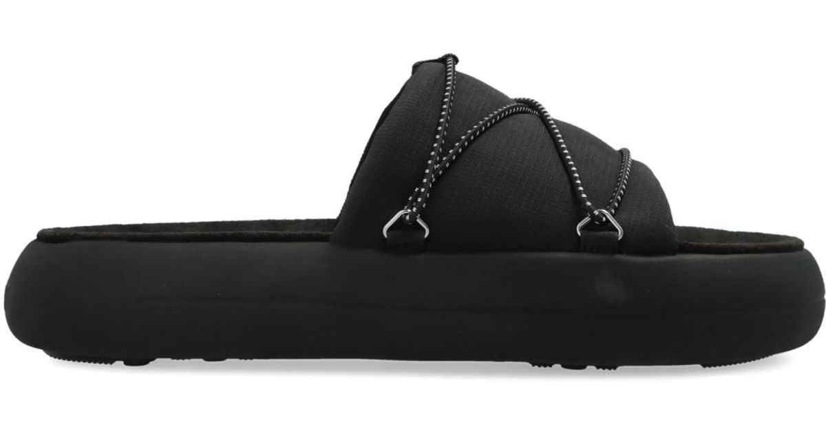 Moon Boot 'Mb Icon Slide' Slides in Black for Men | Lyst Canada