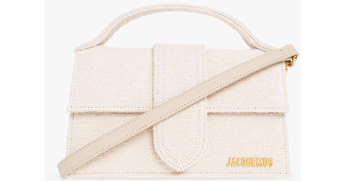 Jacquemus Canvas 'le Grand Bambino' Shoulder Bag in Cream (Natural