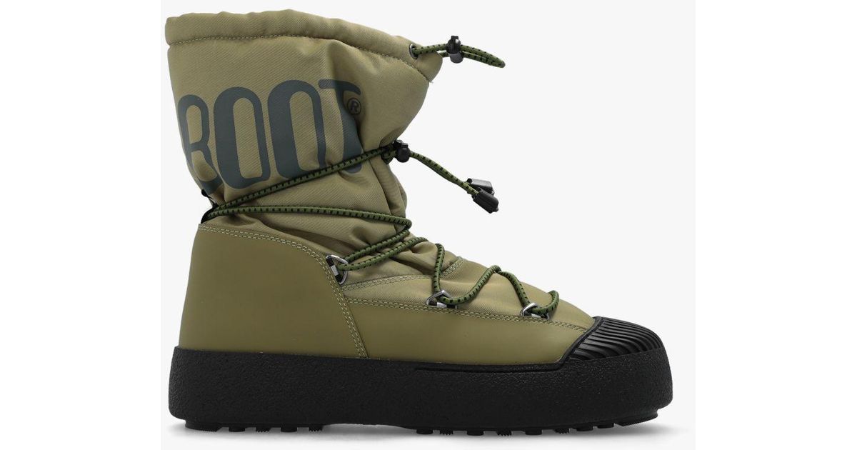 Moon Boot 'mtrack Polar' Snow Boots in Green for Men | Lyst