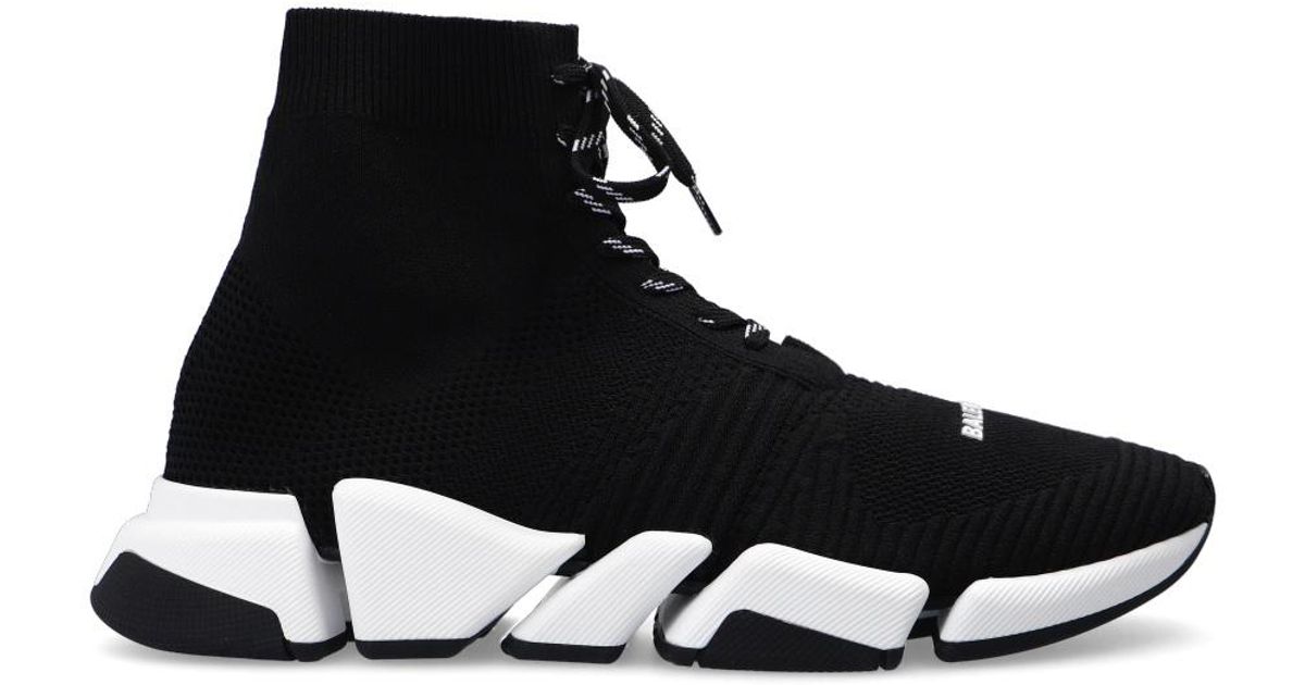 Balenciaga Black 'speed 2.0 Lace Up' Sneakers for men
