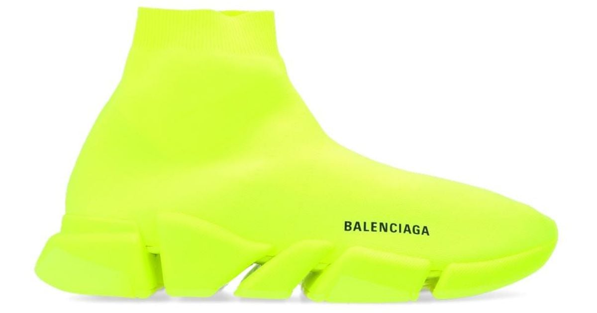 balenciaga speed trainer neon