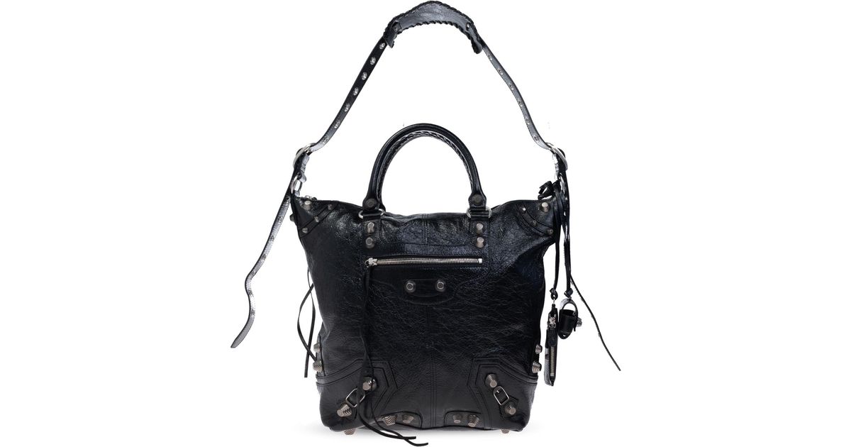 Balenciaga 'Le Cagole Medium' Shopper Bag in Black for Men | Lyst UK