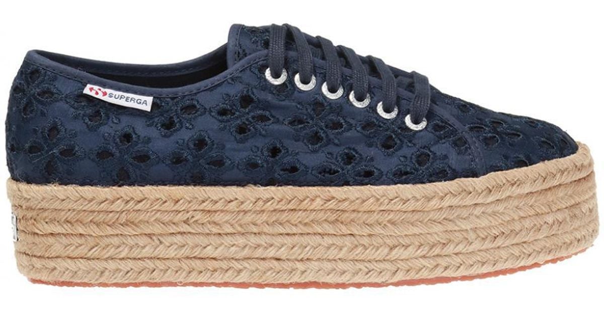 superga platform pelle