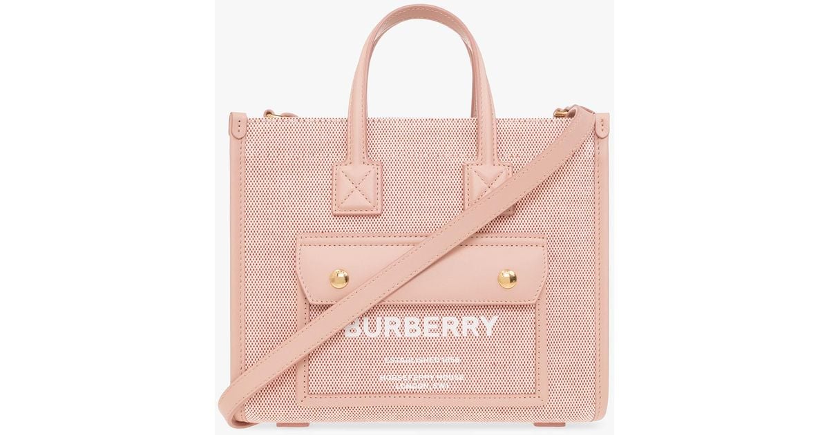 Burberry online tote pink