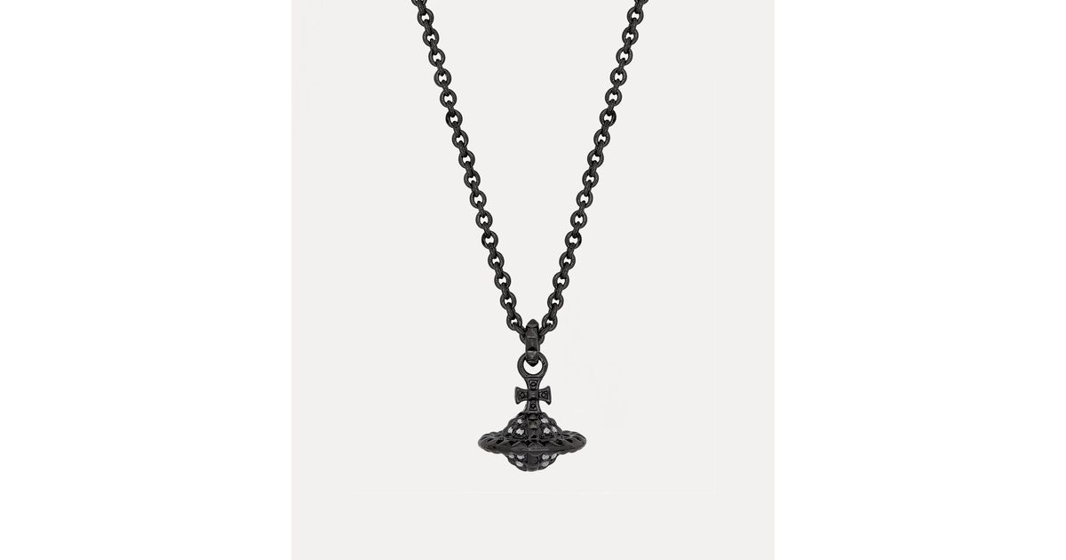 Vivienne Westwood Man. Mayfair Small Orb Pendant Necklace in Grey for