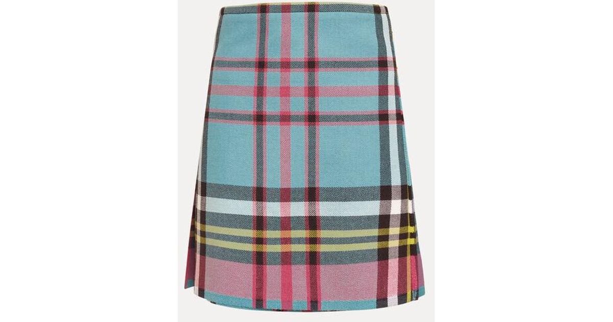 Vivienne Westwood Worlds End Medium Kilt Tartan in Blue | Lyst UK