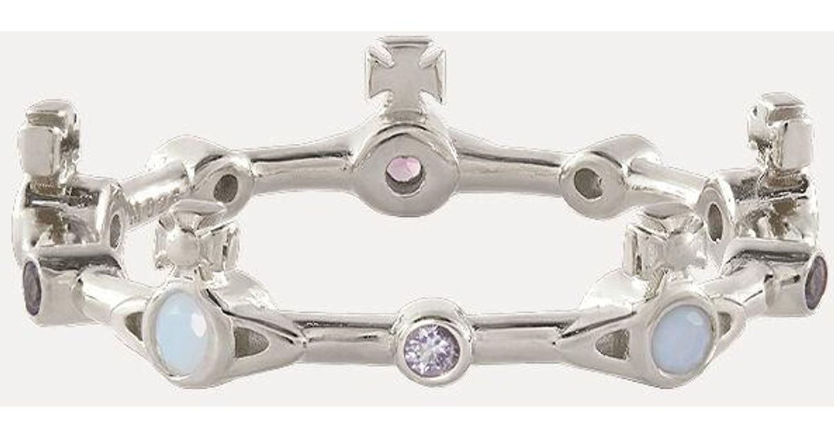 Vivienne Westwood Felicia Ring in White | Lyst UK Vivienne Westwood Felicia Ring in White | Lyst UK