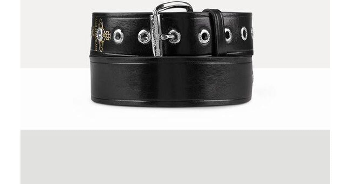 Vivienne Westwood Alex Belt Brass in Black | Lyst UK
