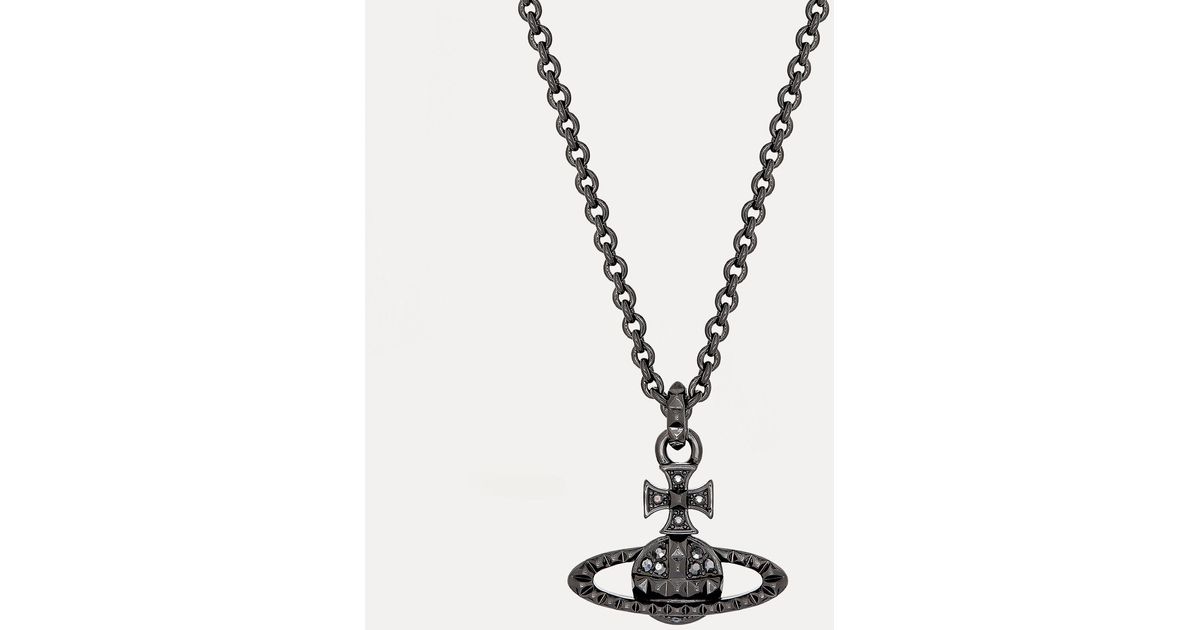 Vivienne Westwood Man. Mayfair Bas Relief Pendant Necklace in Grey for