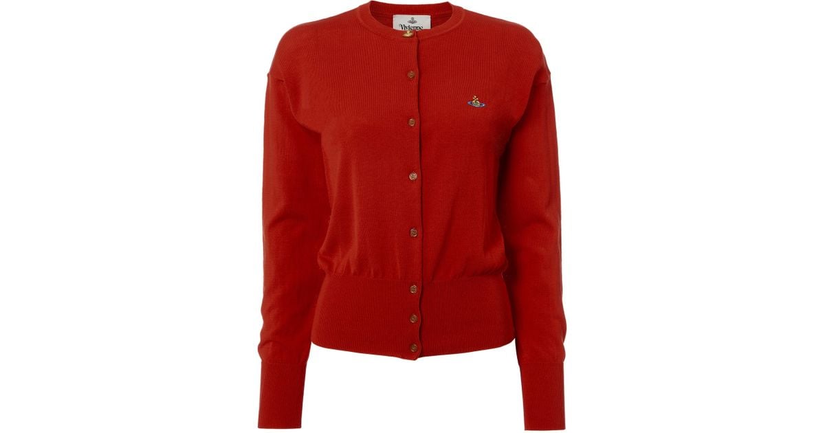 vivienne westwood red cardigan