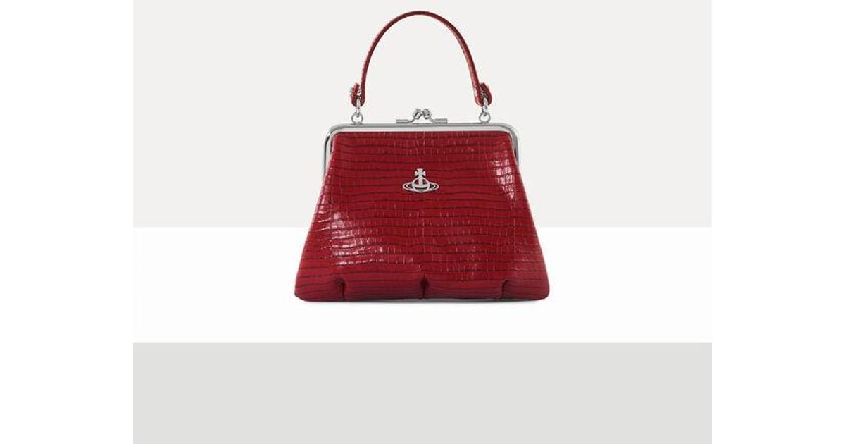 Vivienne Westwood Granny Frame Purse Mini Croc Embossed in Red Lyst UK Vivienne Westwood Granny Frame Purse Mini Croc Embossed in Red Lyst UK