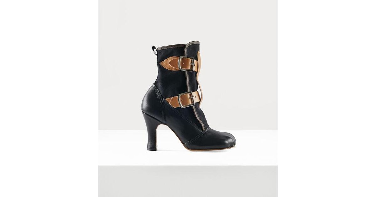 Vivienne Westwood Bondage Boot Leather in Blue | Lyst UK