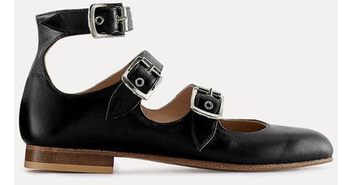 Vivienne Westwood Roman Three-Strap Sandal Leather in Black | Lyst UK