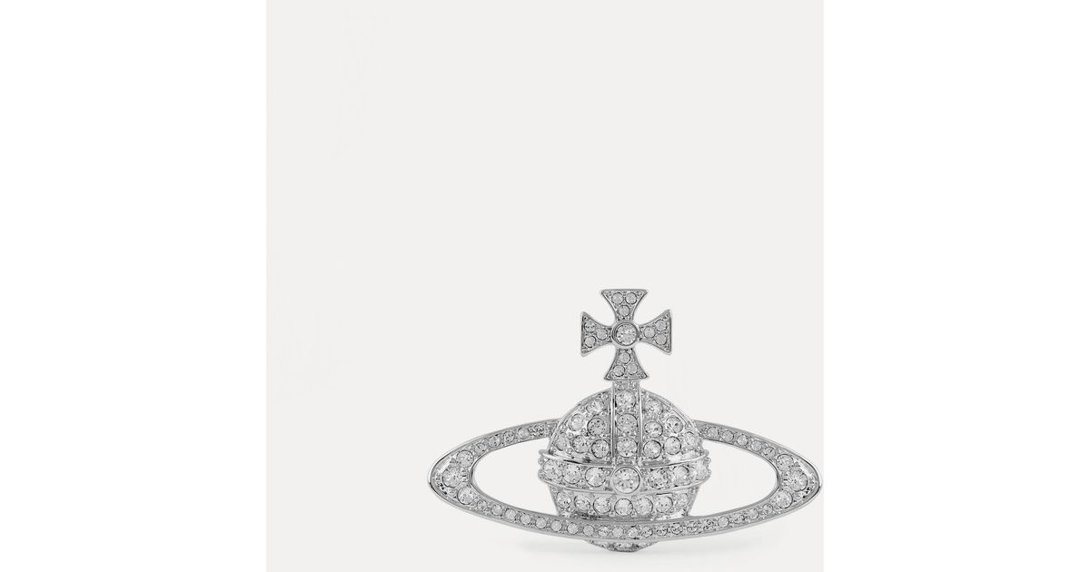 Vivienne Westwood White Bas Relief Brooch
