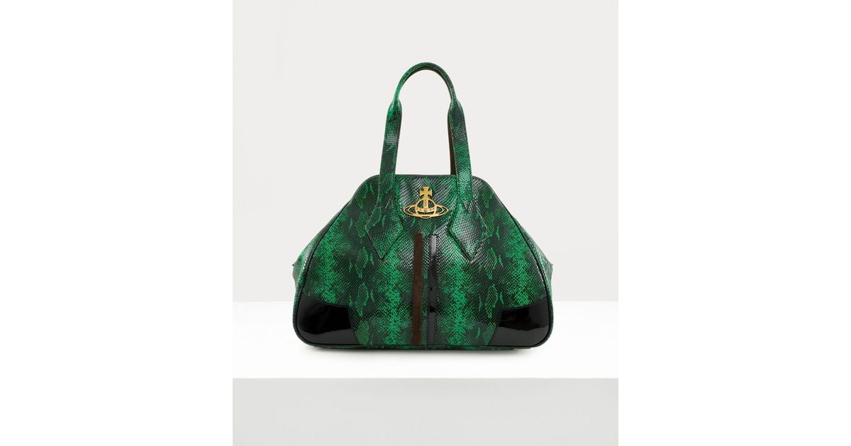 Vivienne Westwood Large Yasmine Bag Leather Green | Lyst UK