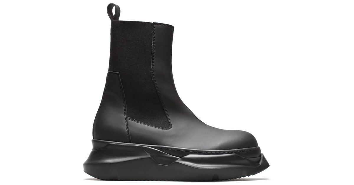 Rick Owens DRKSHDW Cotton Beetle Abstract Boots in Black for Men - Lyst