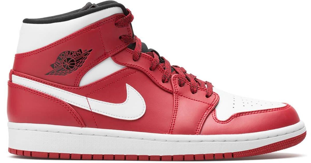 air jordan 1 mid red amazon