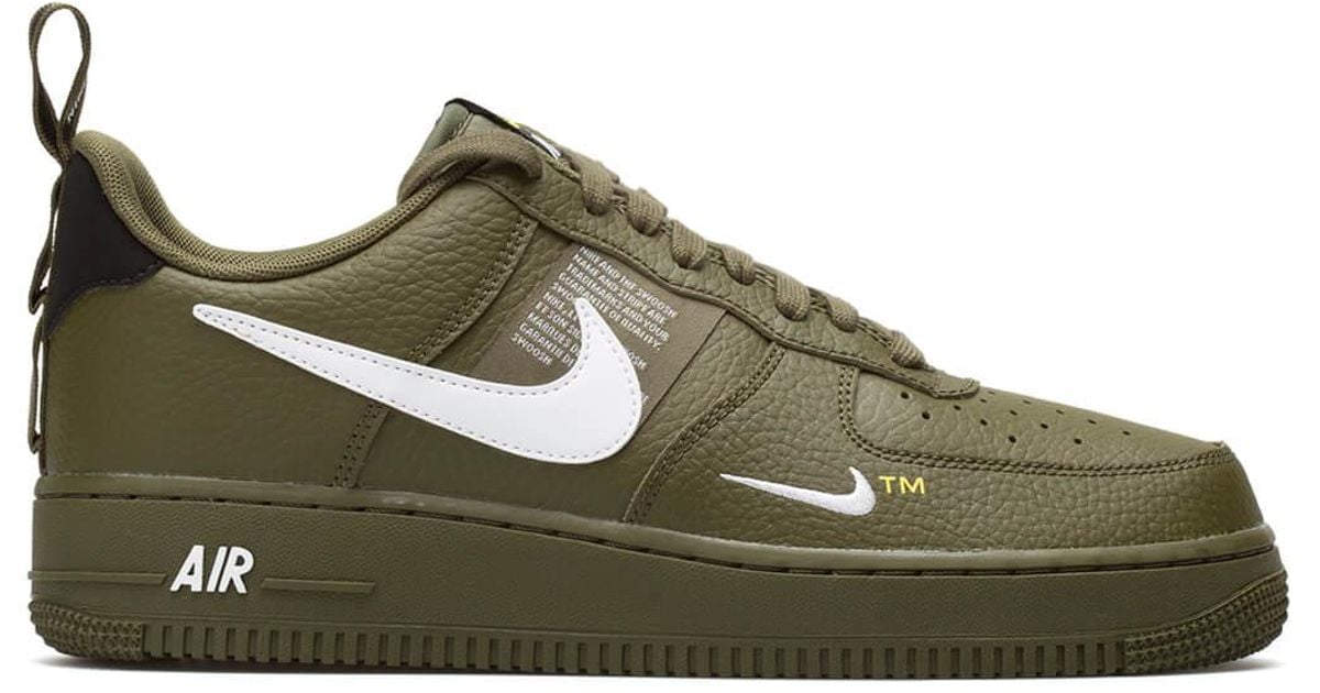 Nike Leather Air Force 1 &#39;07 Lv8 Utility in Olive (Green) for Men - Lyst