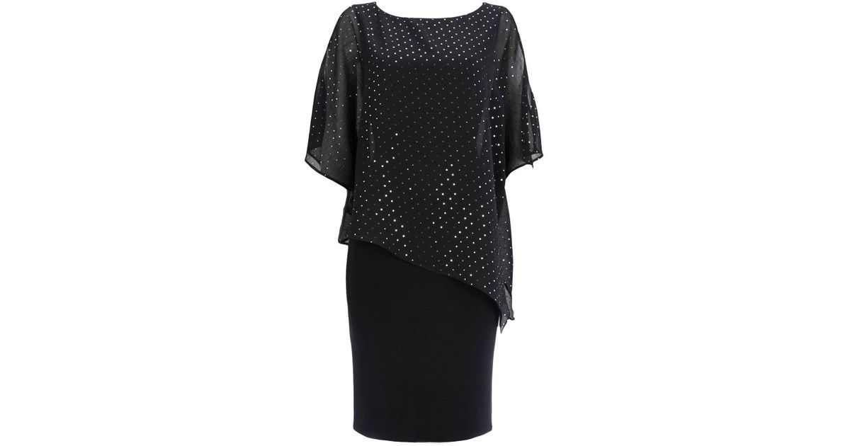 wallis black sparkle dress