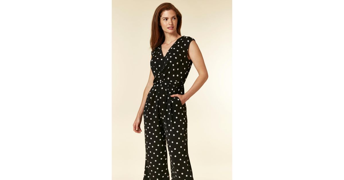 wallis polka dot jumpsuit