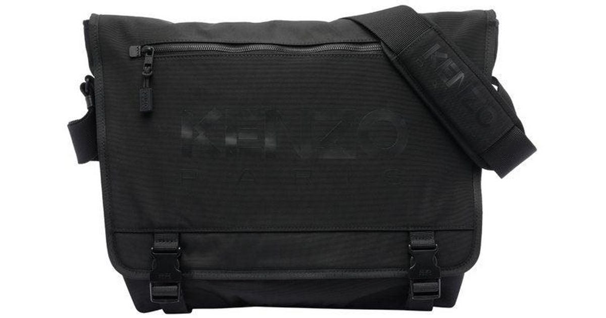 ショルダーバッグ Kenzo Black Polyester Large Kenzo 48 Crossbody Bag KENZO Polyester Large 48 Crossbody Bag in Black for Men | Lyst