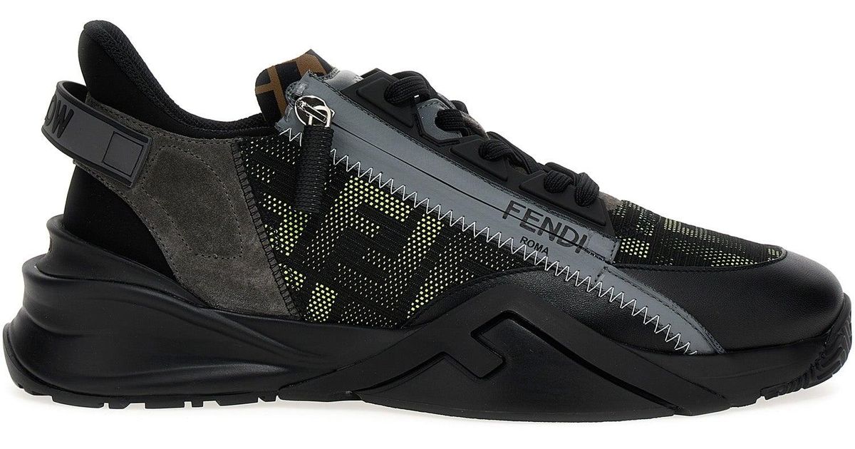 Fendi Flow Sneakers in Black for Men | Lyst