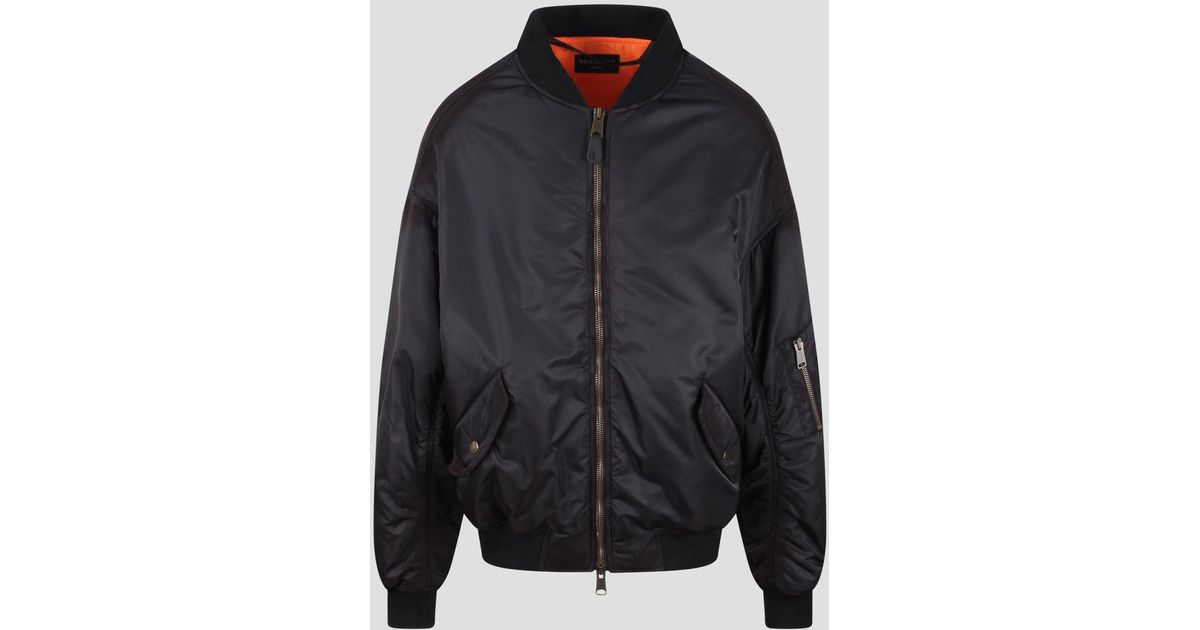 Balenciaga 'Off Shoulder' Bomber Jacket in Black | Lyst Balenciaga 'Off Shoulder' Bomber Jacket in Black | Lyst