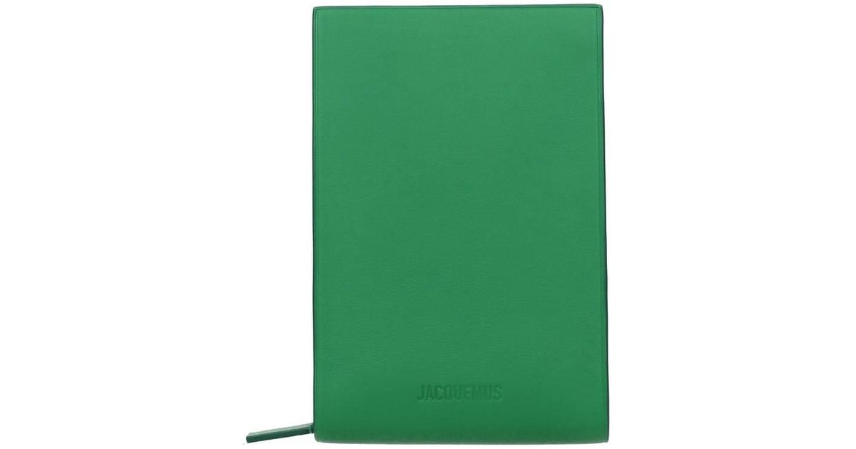 Jacquemus Crossbody Bag Le Gadju Leather in Green for Men | Lyst