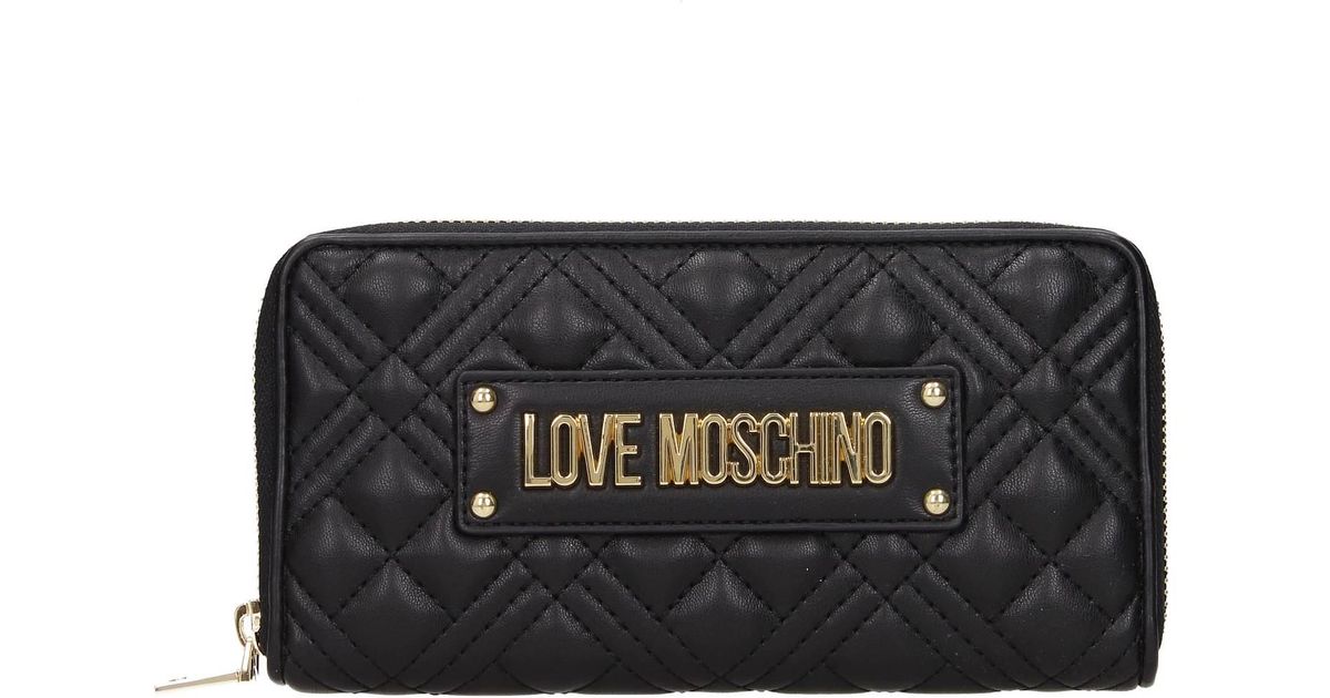 Love Moschino Wallets Polyurethane Black | Lyst