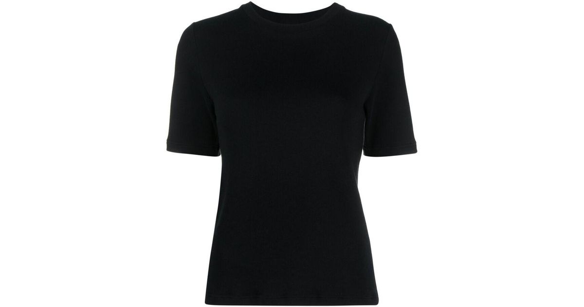 La Collection Cotton T Shirts in Black | Lyst