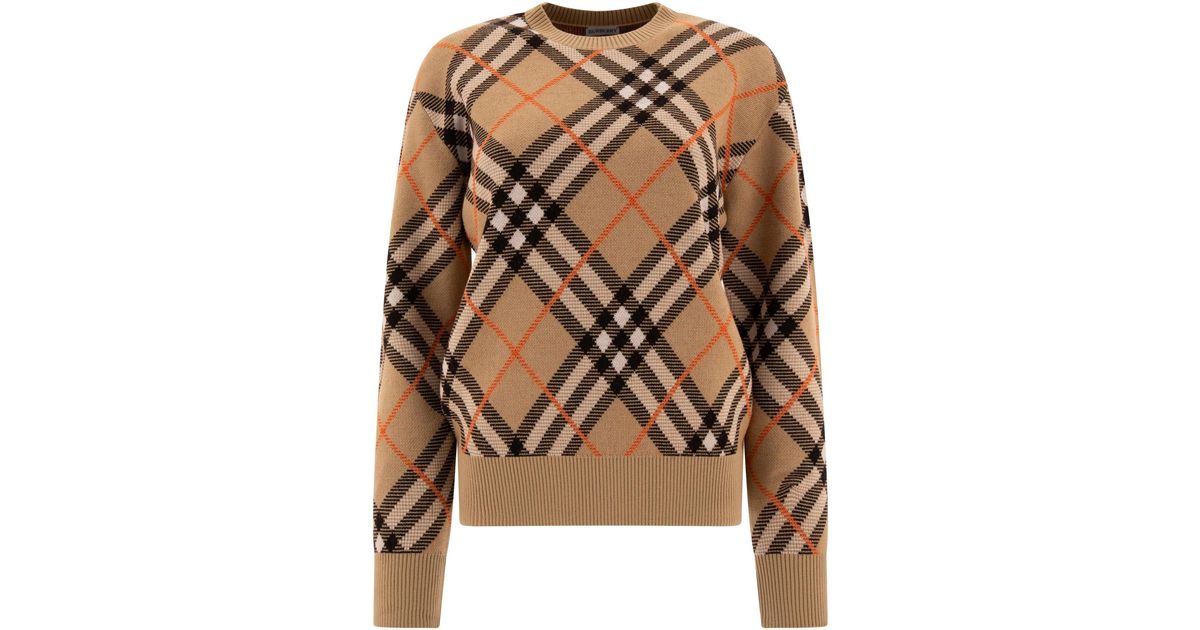 Burberry check sweater deals