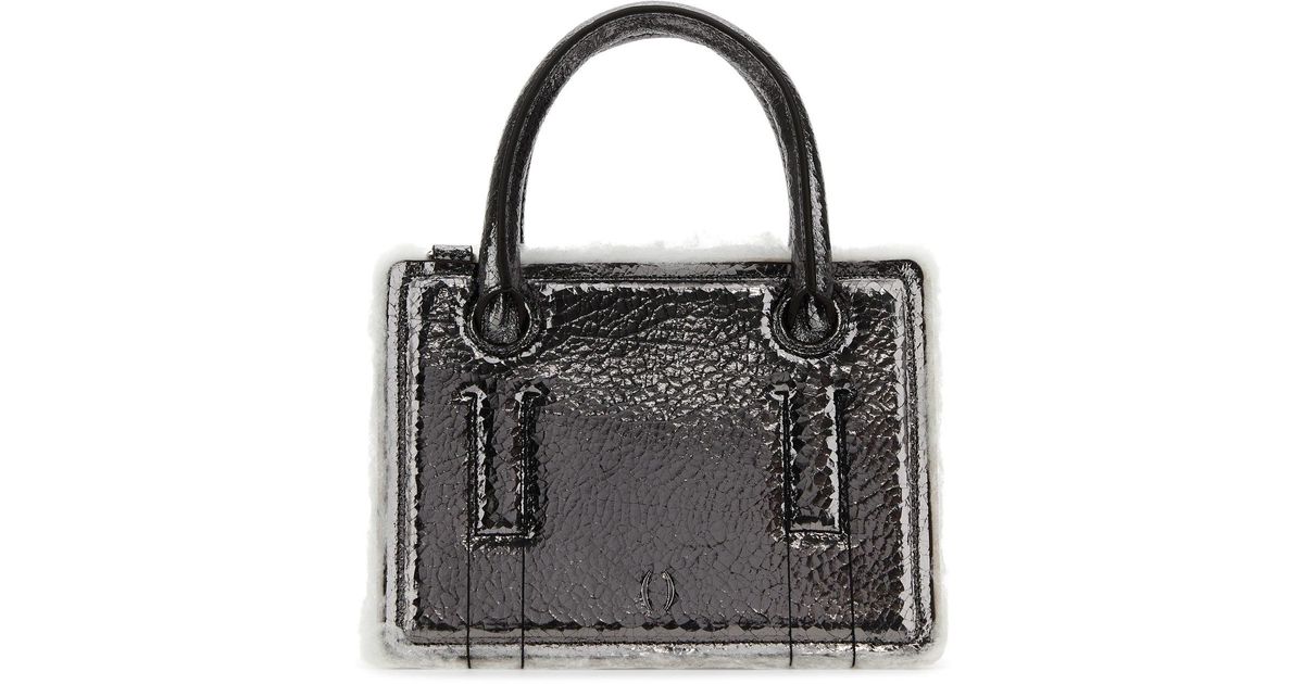 トートバッグ DENTRO Lead Leather Mini Otto Handbag Dentro Lead Leather Mini Otto Handbag in Black | Lyst Canada